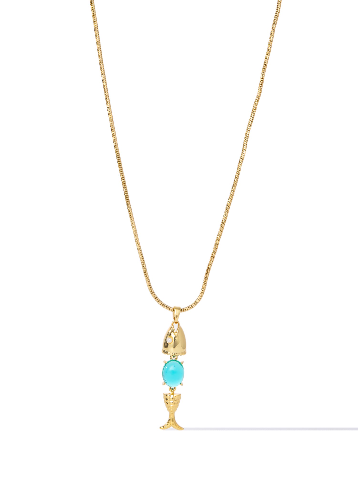 Lucky Catch Necklace - Gold
