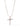 Lucky Cross Necklace - Linen White