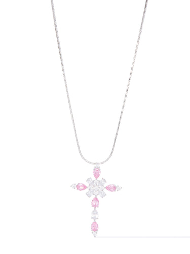 Lucky Cross Necklace - Petal