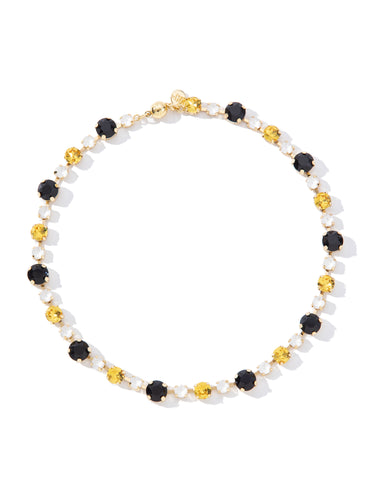 Lucy In The Sky Necklace - Black Yellow