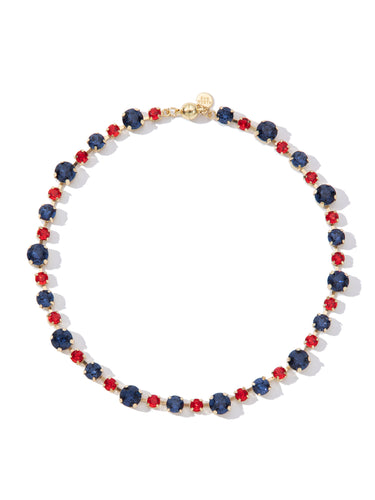 Lucy In The Sky Necklace - Navy Red