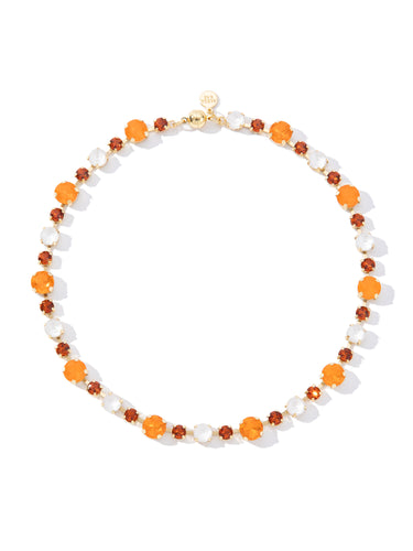 Lucy In The Sky Necklace - Orange White