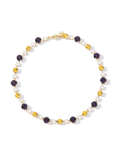 Lucy In The Sky Necklace - Purple Yellow