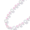 Lucy In The Sky Necklace - Liquid Metallic Pearl White Pink Salt