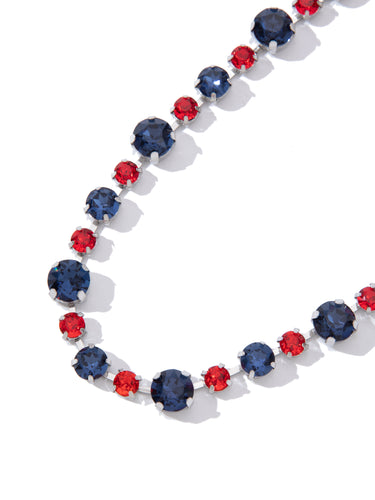 Lucy In The Sky Necklace - Navy Red