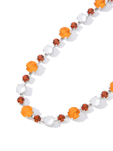 Lucy In The Sky Necklace - Orange White