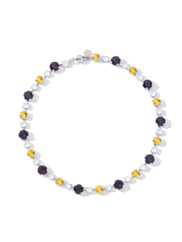 Lucy In The Sky Necklace - Purple Yellow