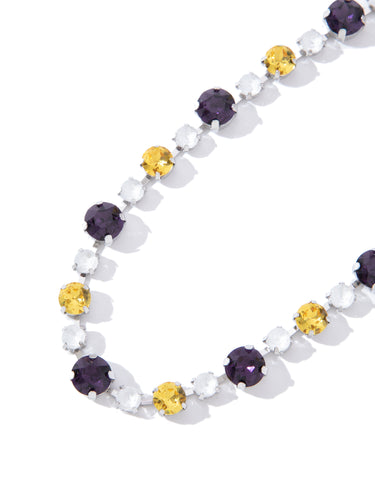 Lucy In The Sky Necklace - Purple Yellow