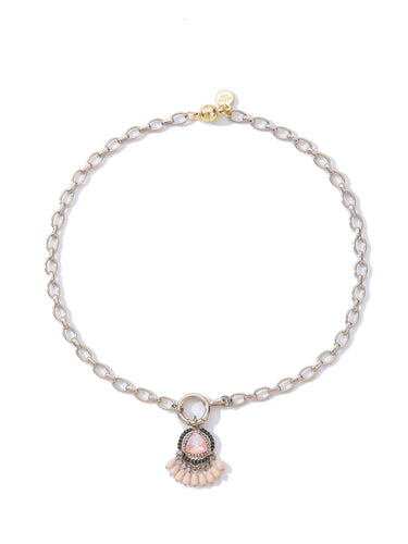 Luxe Necklace - Linen Coconut Cream