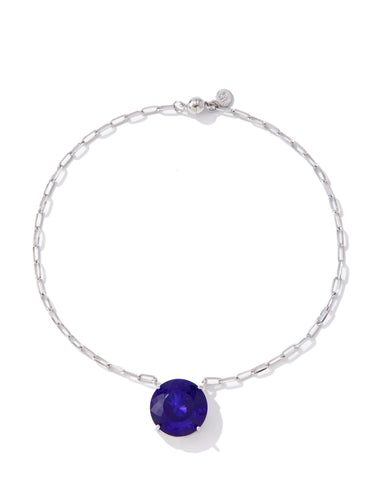 Madrid Necklace - Silver Blue