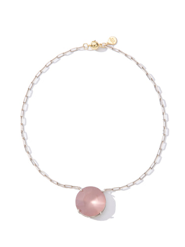 Madrid Nights Necklace - Linen Chocolate Silk