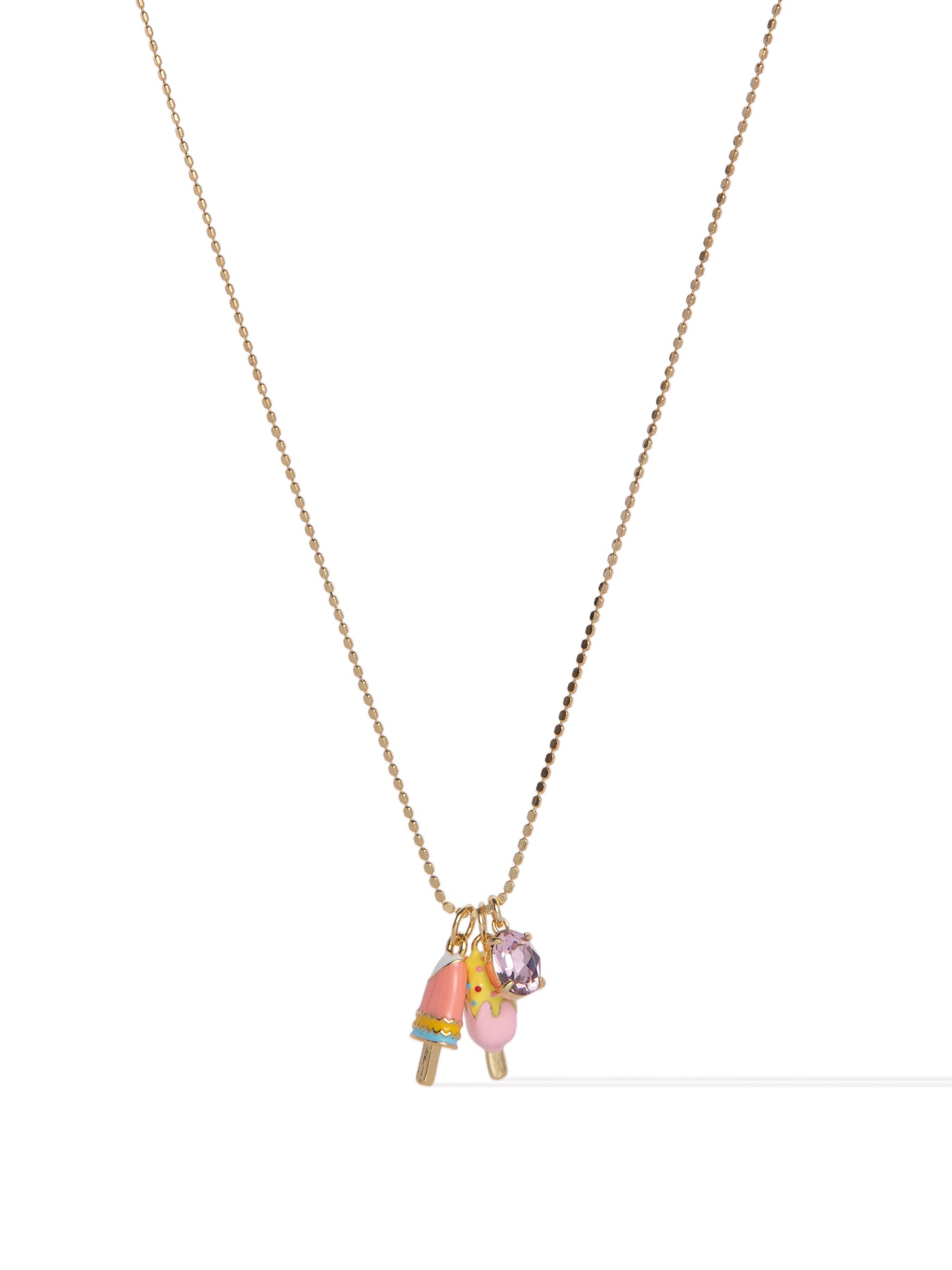 Magical Moments Necklace - Gold Ice Cream Date