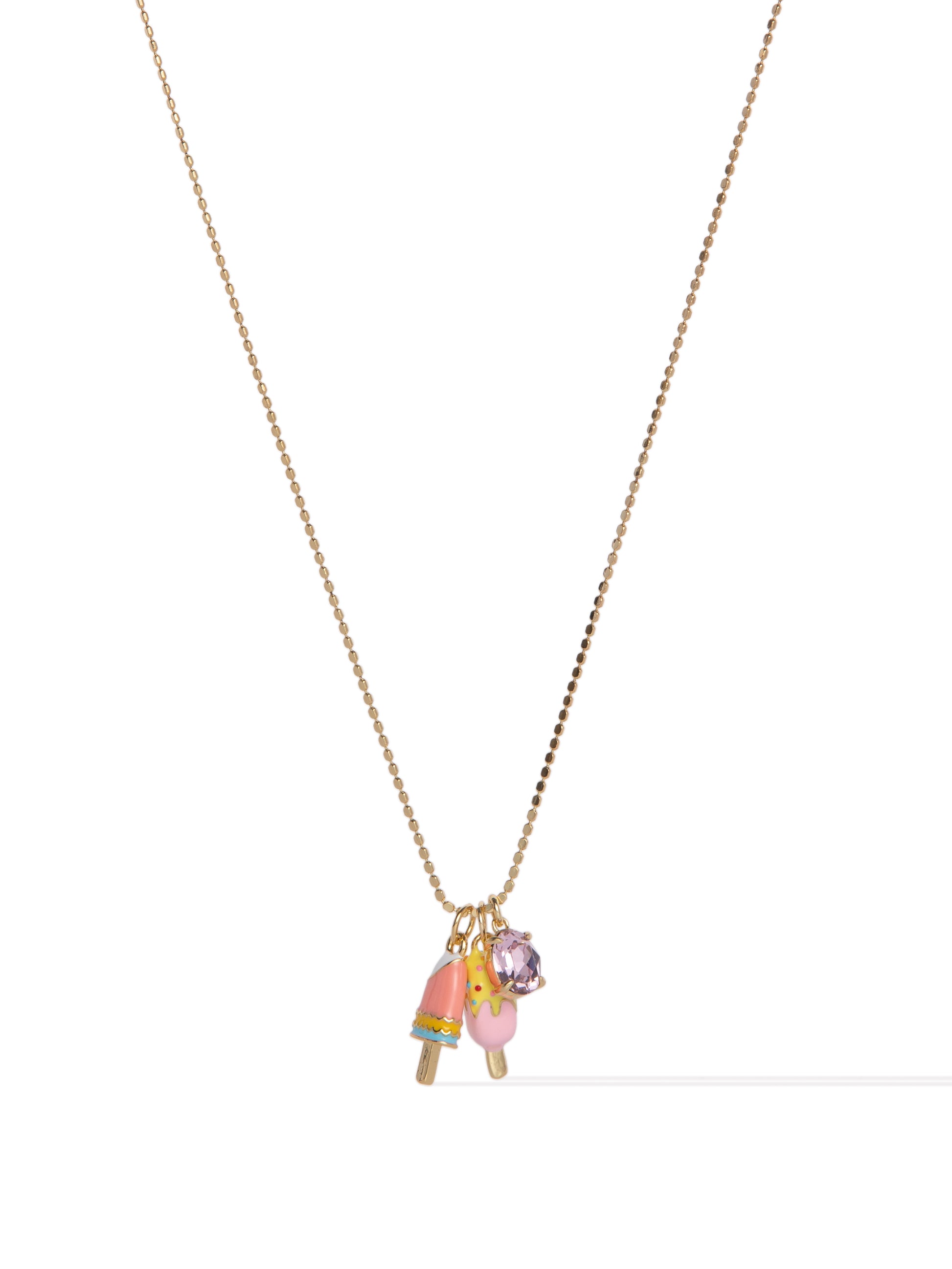 Magical Moments Necklace - Gold Ice Cream Date