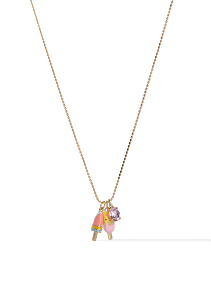 Magical Moments Necklace - Gold Ice Cream Date