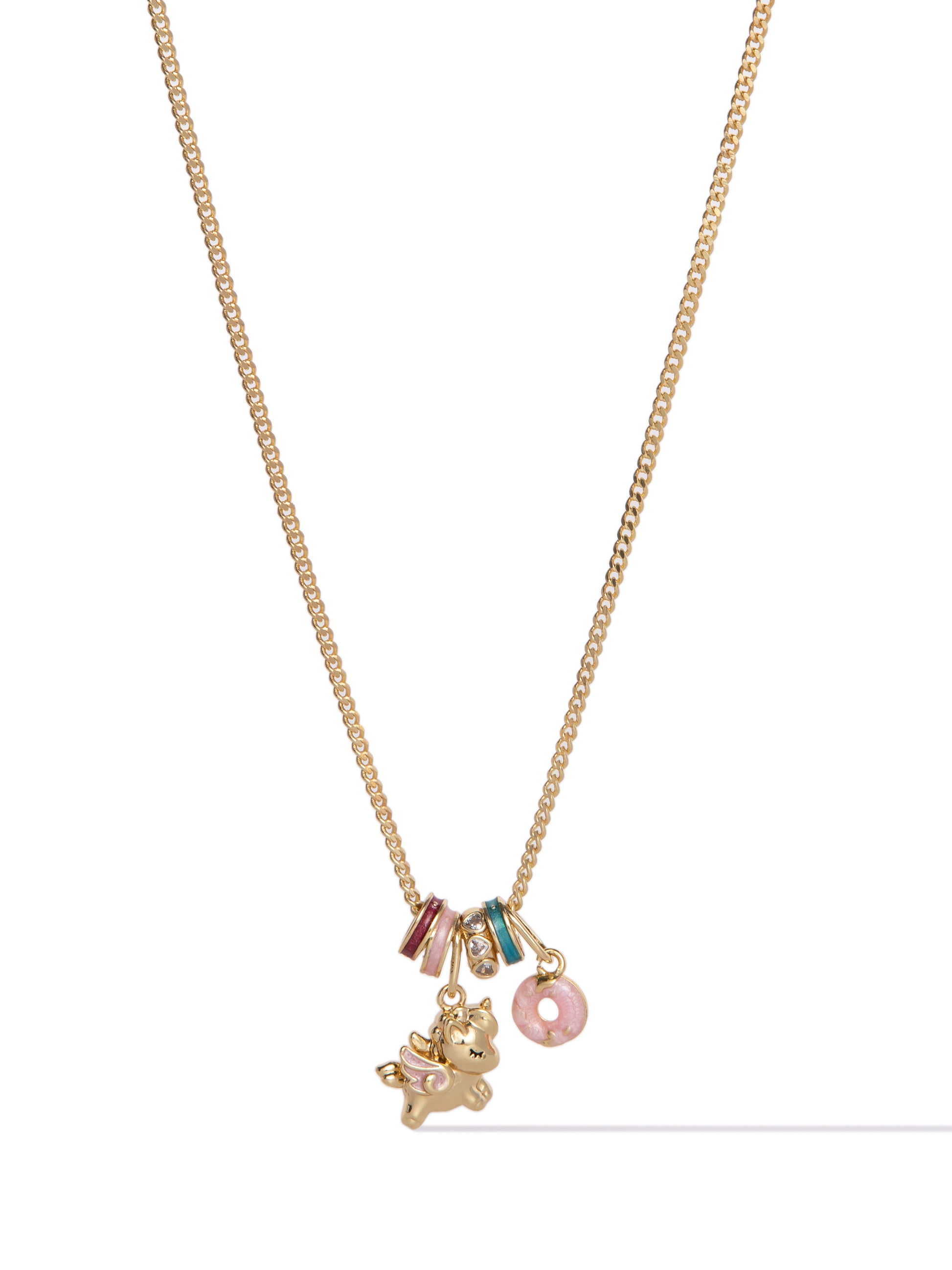 Magical Moments Necklace - Gold Unicorn Wishes