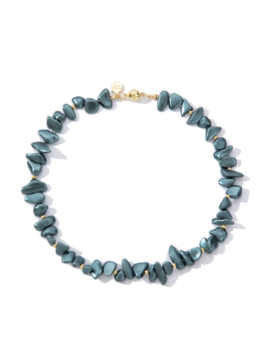 Maison Necklace - Gold Ocean
