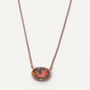 Maui Necklace Oval - Metallic Cocoblush