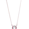 Melrose Necklace - Metallic Tickle Me Pink