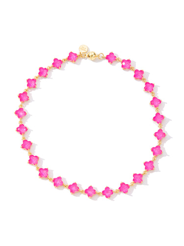 Midnight In Venice Necklace - Neon Pink