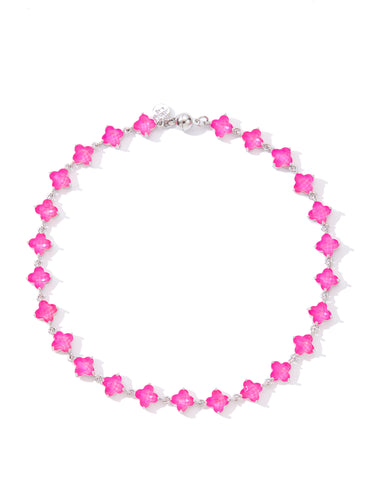 Midnight In Venice Necklace - Neon Pink