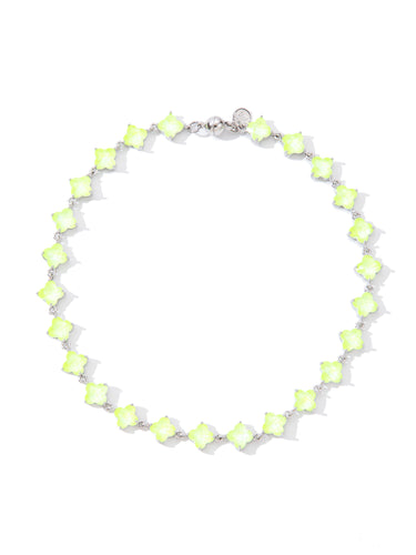 Midnight In Venice Necklace - Neon Yellow