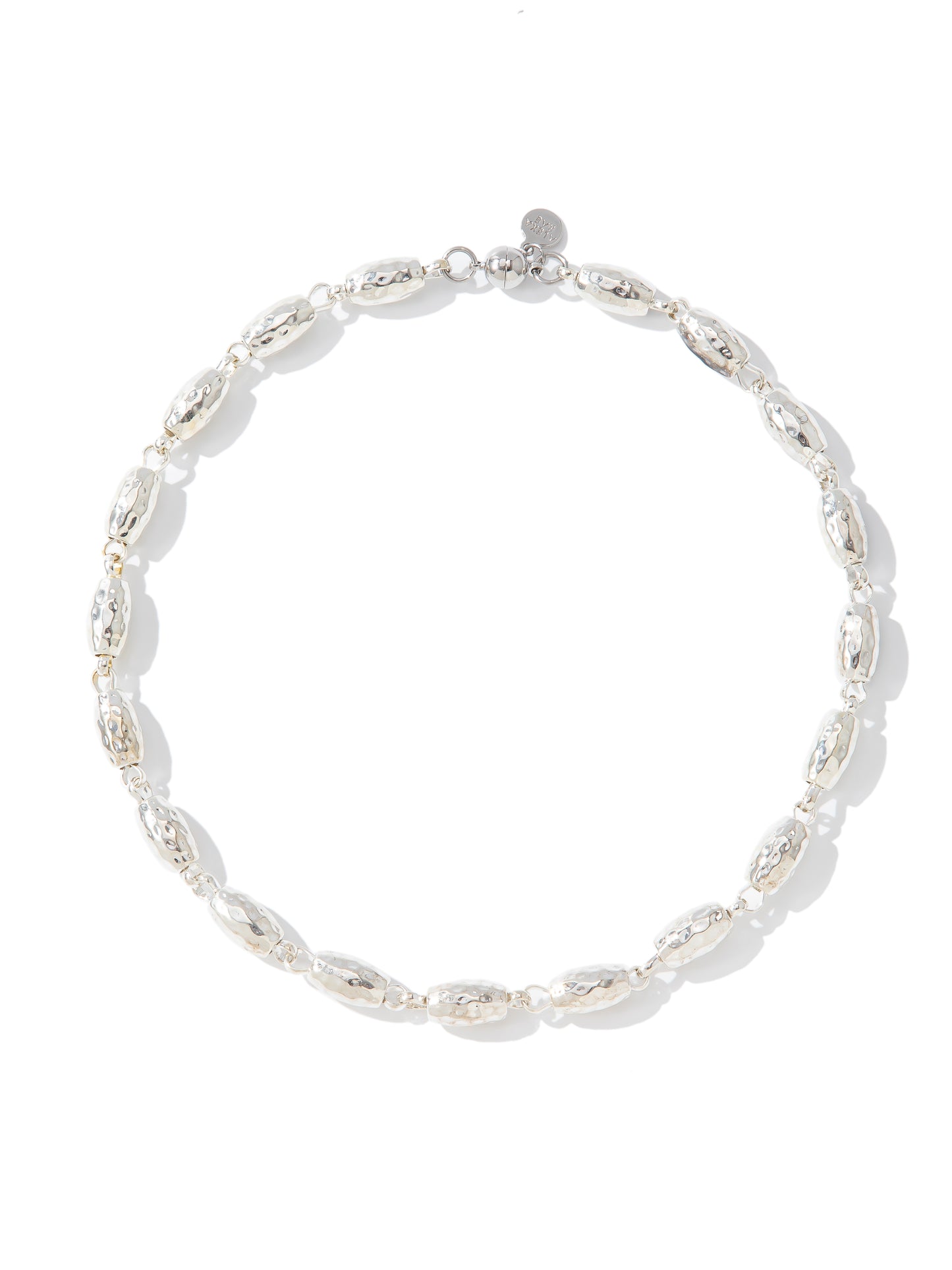 Midnight Rain Necklace - Liquid Metallic Pearl White