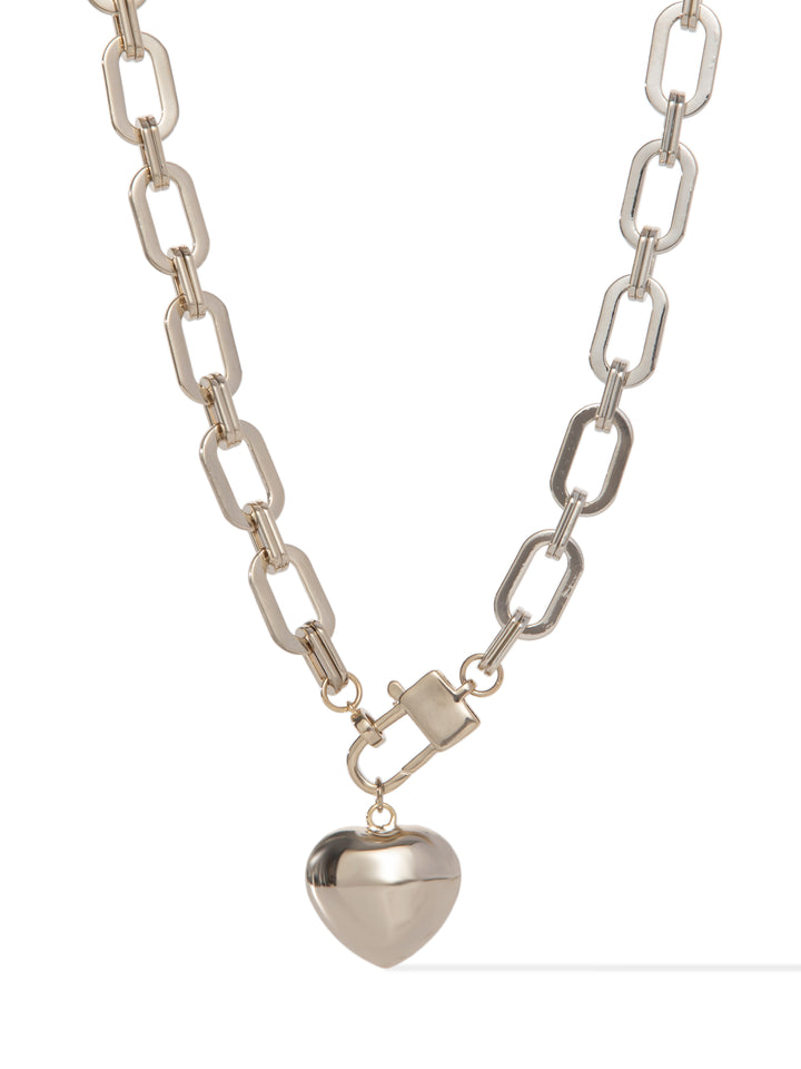 Mimi Necklace - Metallic Linen