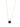 Mini Crystal Glow Square Necklace - Amethyst