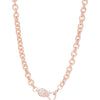 Mini Skully Necklace - Light Rose Gold