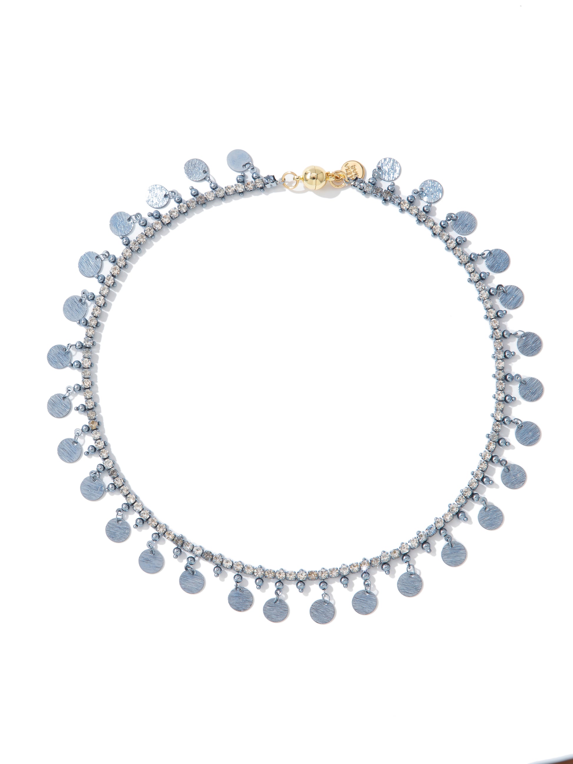 Mirror Magic Necklace - Metallic Storm Blue