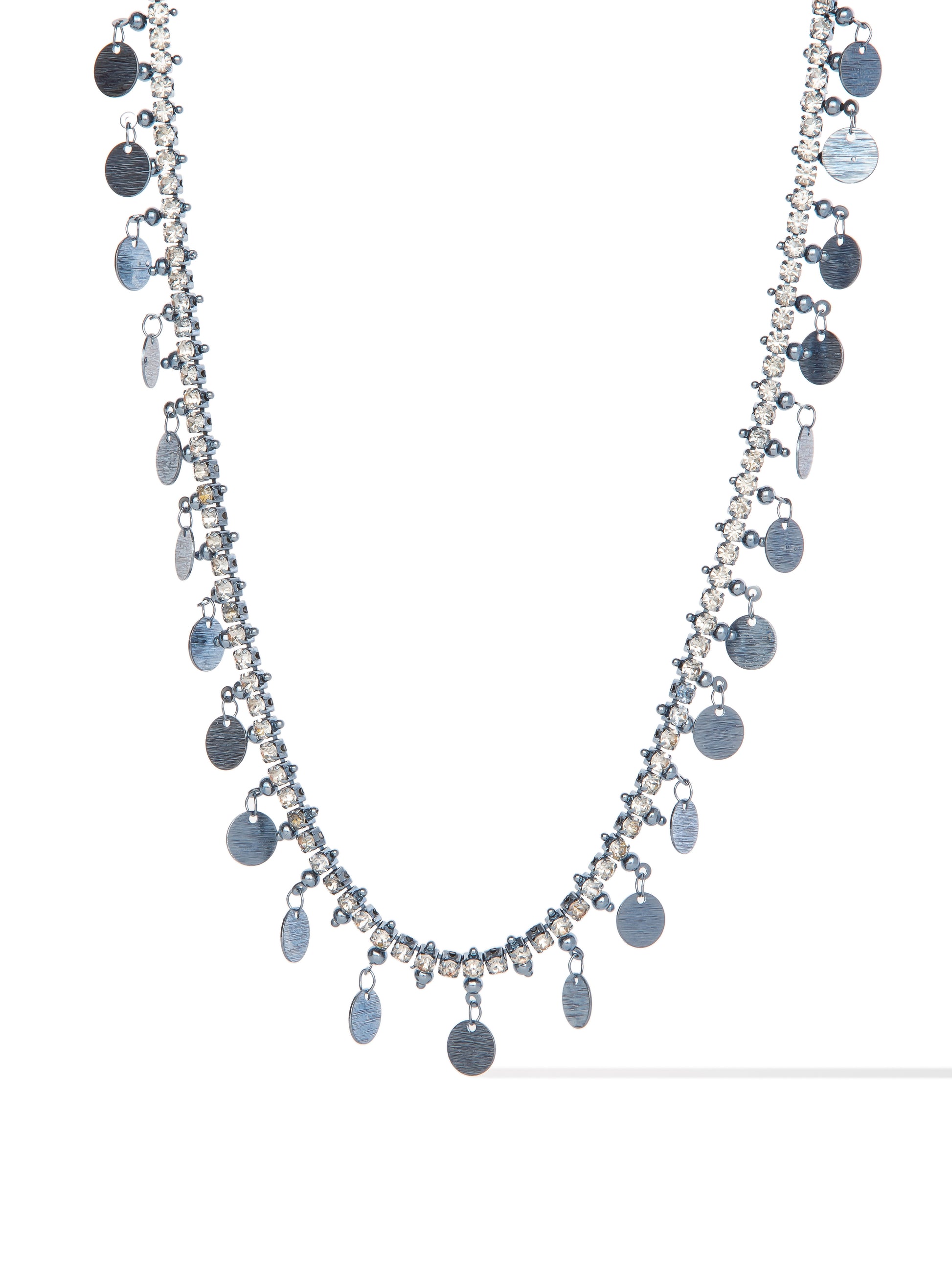 Mirror Magic Necklace - Metallic Storm Blue