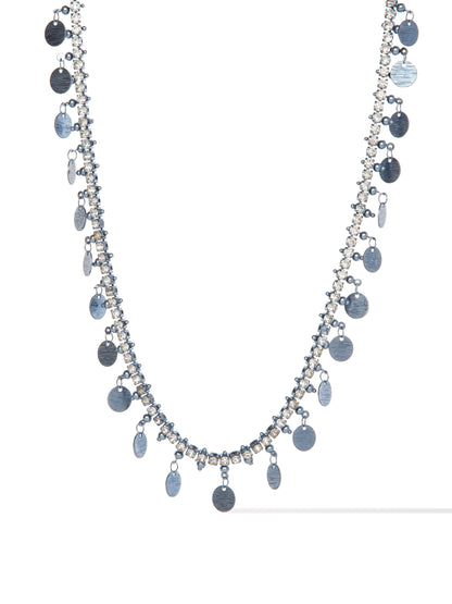 Mirror Magic Necklace - Metallic Storm Blue
