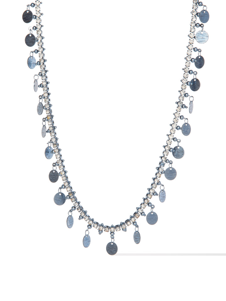 Mirror Magic Necklace - Metallic Storm Blue