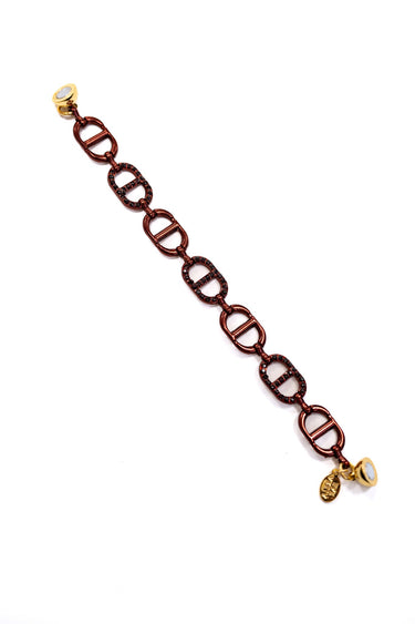 Blank Space Bracelet Small - Liquid Metallic Red Velvet