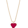 Mon Amour Necklace - Gold Ruby Kiss