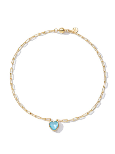 Moonlit Melody Necklace - Aqua