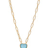 Moonlit Melody Necklace - Aqua