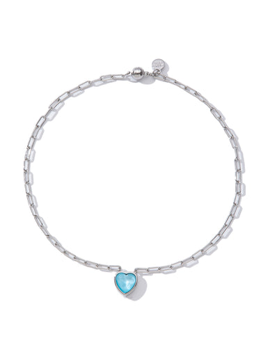 Moonlit Melody Necklace - Aqua