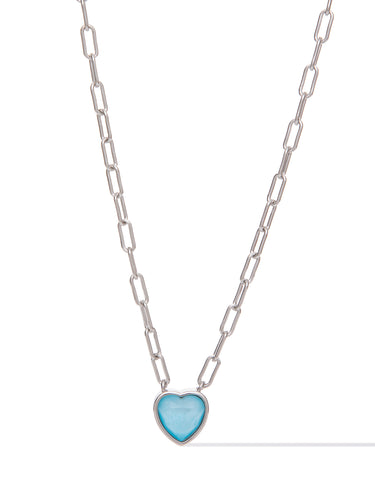 Moonlit Melody Necklace - Aqua