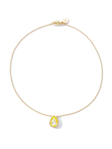 Moon Drops Necklace - Neon Yellow