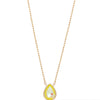 Moon Drops Necklace - Neon Yellow