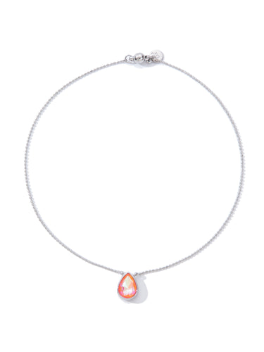 Moon Drops Necklace - Neon Coral