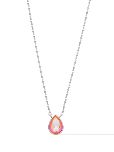 Moon Drops Necklace - Neon Coral