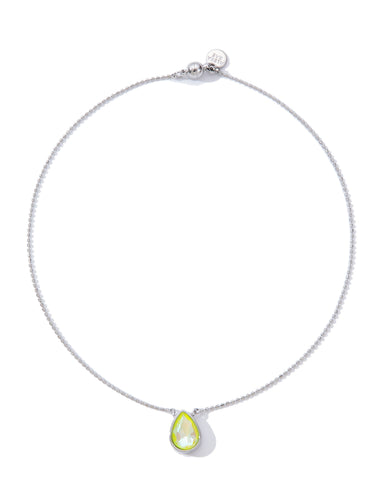 Moon Drops Necklace - Neon Yellow