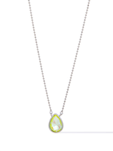 Moon Drops Necklace - Neon Yellow
