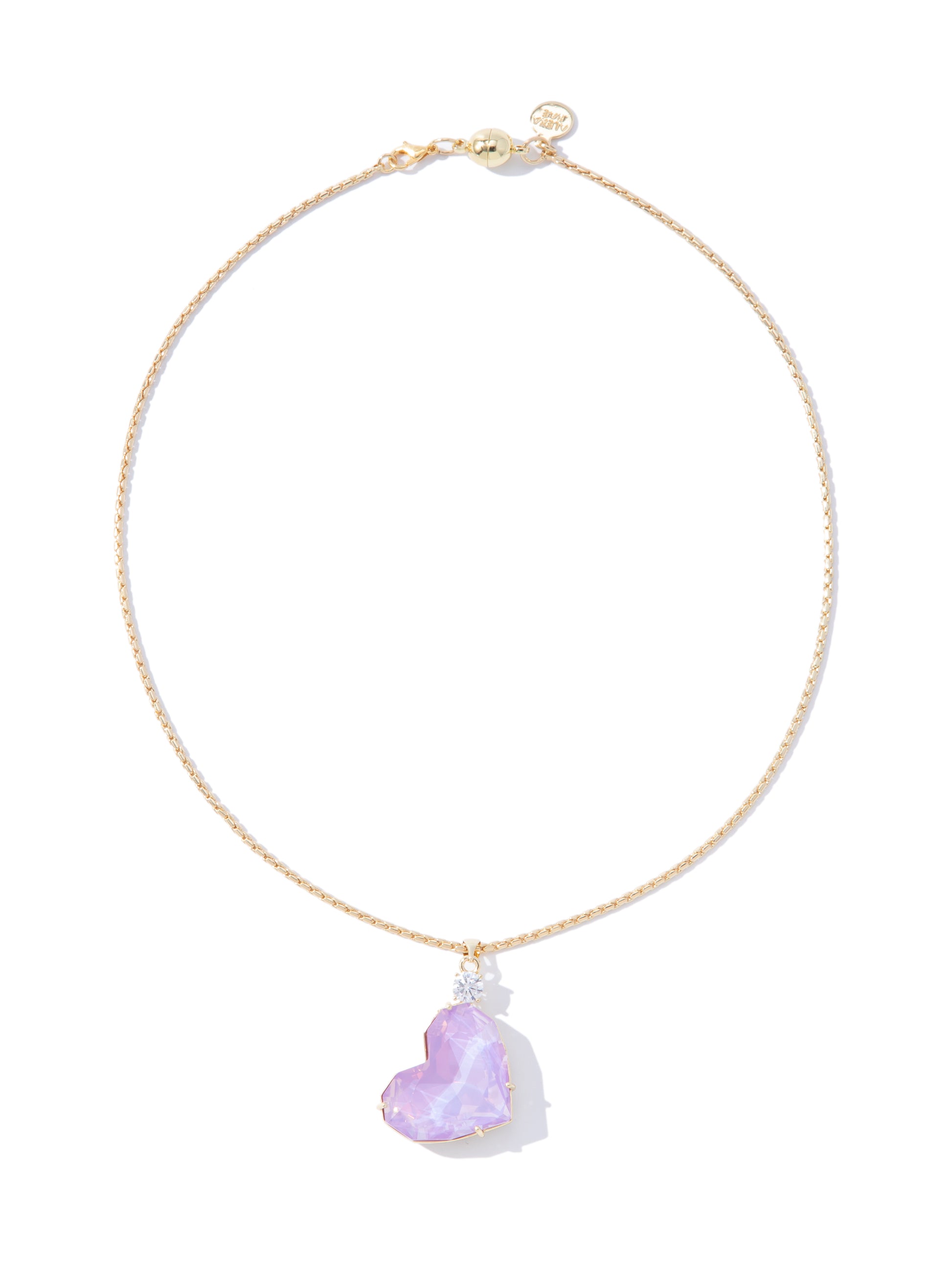 Moonlight Serenade Necklace - Gold Lilac Kiss