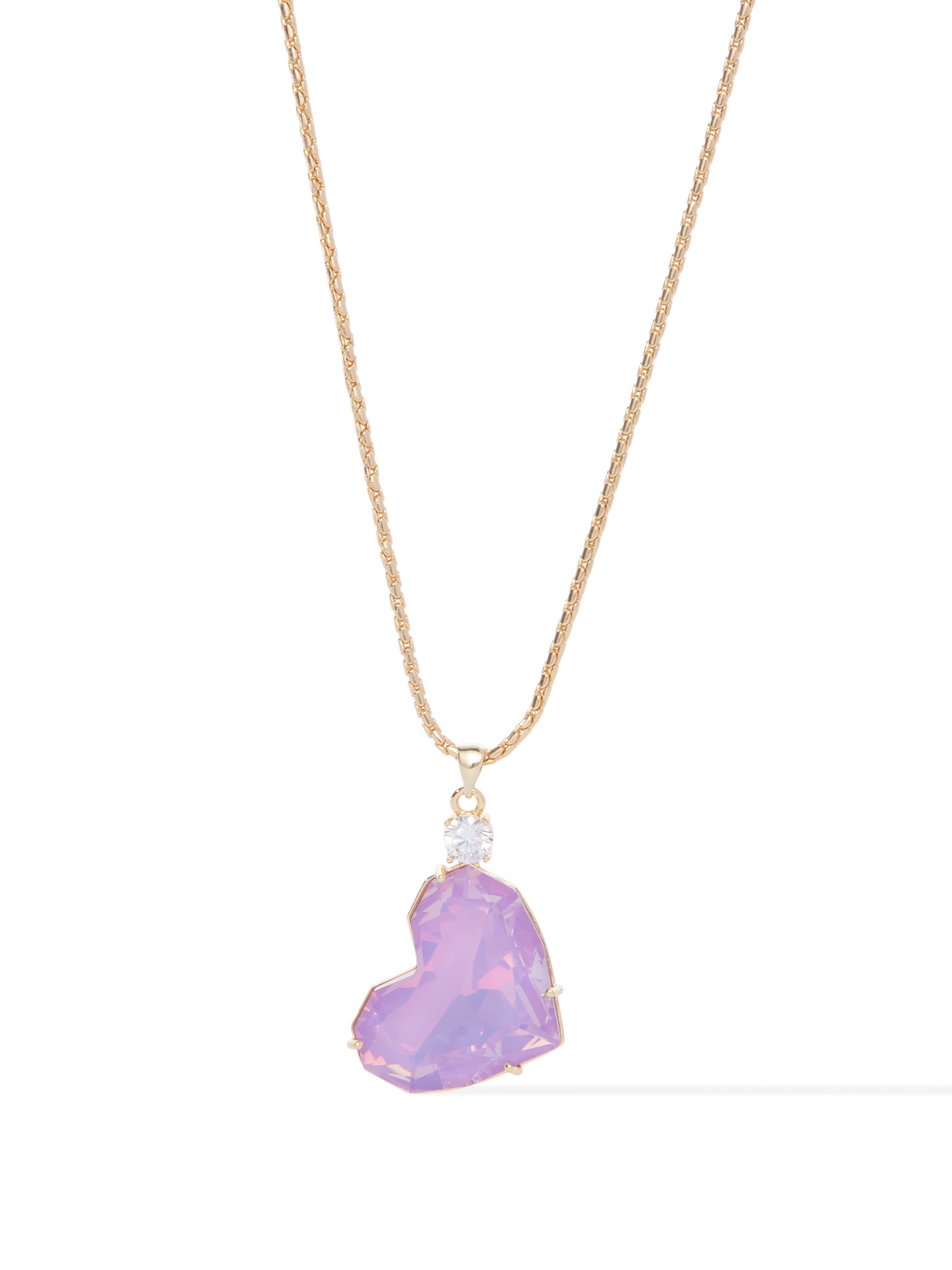 Moonlight Serenade Necklace - Gold Lilac Kiss