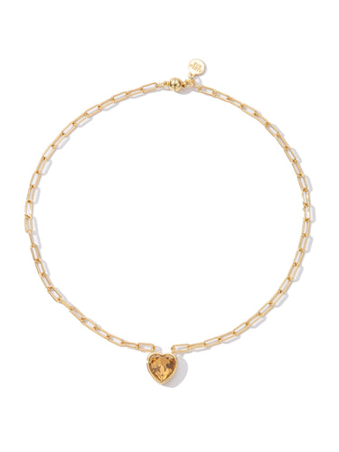 Moonlit Melody Necklace - Light Topaz
