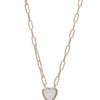 Moonlit Melody Necklace - Linen Snow Glow