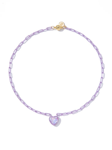 Moonlit Melody Necklace - Lilac Kiss